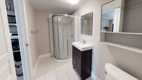 Floor plan for 3 beds, 1 bath, 837 sqft