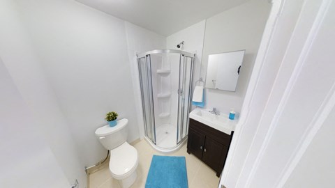 Floor plan for 4 beds, 2 baths, 1242 sqft