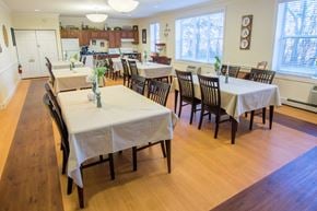 Lake Villa apartment for rent - Kitchen and Dining Areas at Lakewood Towers Senior Apartments in Lake Villa, IL