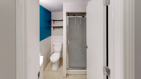 Floor plan for 2 beds, 2 baths, 512 sqft