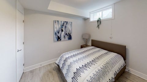 Floor plan for 2 beds, 2 baths, 639 sqft