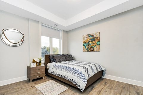 Floor plan for 2 beds, 1 bath, 635 sqft