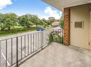 Windsor Mill apartment for rent - Balcony overlooking parking lot