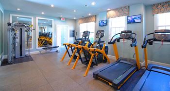 Athletic club featuring fitness on demand