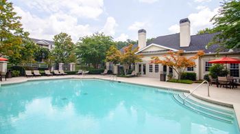 Blue cool swimming pool