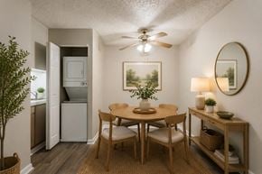 Nashville apartment for rent - A small dining room with a round table and chairs.