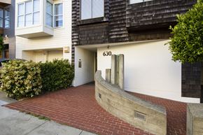 San Francisco apartment for rent - A white house with the number 630 on the front.