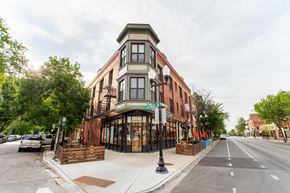 Chicago apartment for rent - a building on the corner of a city street