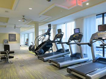Expansive fitness center