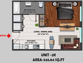 Jersey City apartment for rent - a floor plan of a house with a bedroom and a living room