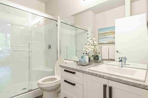 Winnipeg apartment for rent - a bathroom with a sink toilet and a shower