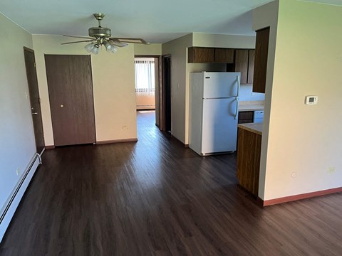 Floor plan for 1 bed, 1 bath, 790 sqft
