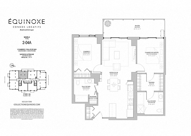 Floor plan for 2 beds, 2 baths, 1018 sqft