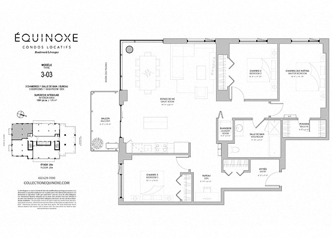 Floor plan for 3 beds, 1 bath, 1391 sqft