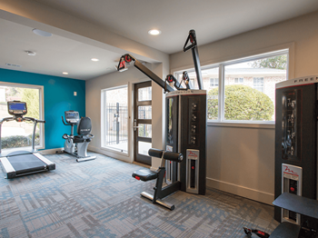 Fitness center with updated equipment