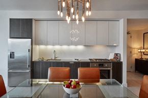San Francisco apartment for rent - a kitchen with a bowl of fruit on a table