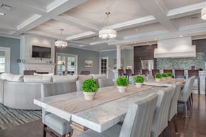 Cranberry Township apartment for rent - a large dining room with a table and chairs
