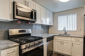 Avalon apartment for rent - an updated kitchen with granite counter tops and stainless steel appliances