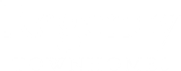 Victor apartment for rent - A black and white image with the words "Regency Townhomes" written in large white letters.