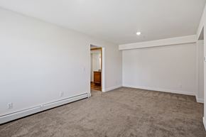 Grand Rapids apartment for rent - A spacious room with a carpeted floor and white walls.