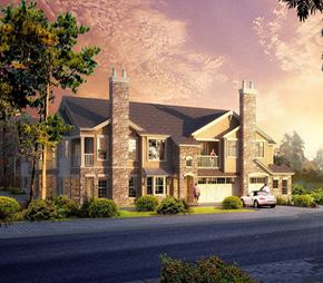 Crozet apartment for rent - A large house with a car parked in front.