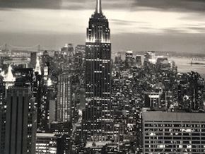 Coachella apartment for rent - the empire state building in black and white