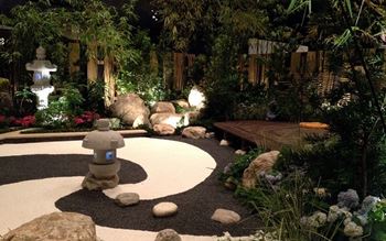 Relaxing zen garden