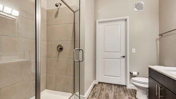 Glass enclosed showers*