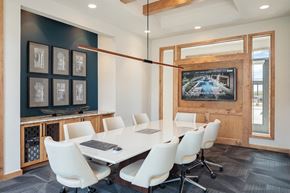 San Antonio apartment for rent - A conference room with a long table and chairs.