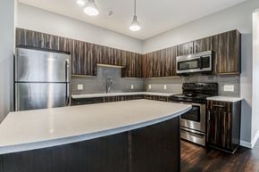 Canonsburg apartment for rent - a kitchen with stainless steel appliances and a counter top