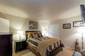 Longview apartment for rent - Model Apartment Bedroom with Plush Carpet