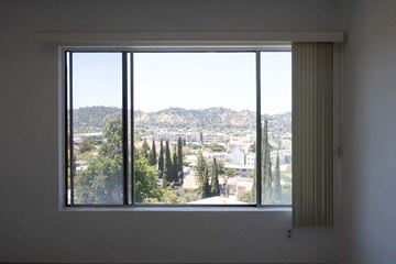 Los Angeles apartment for rent - the view of the city from the window of a living room