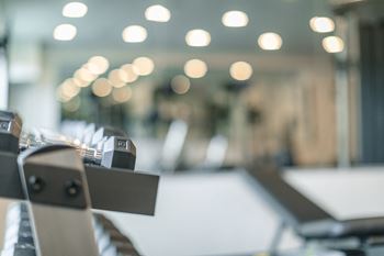 Free weights, fitness center