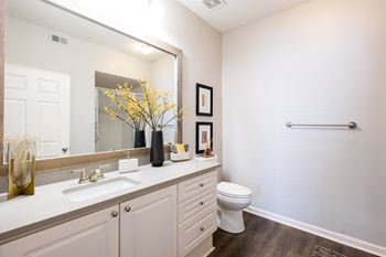 Hayes house - quartz countertop in kitchen and bath in select units