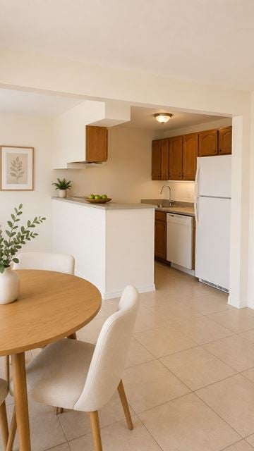 Tampa apartment for rent - A kitchen with a table and chairs.