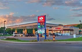 Golden Valley apartment for rent - a gas station sign on the side of the road