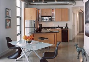 Washington apartment for rent - Living Room Come Kitchen View at The DeSoto Apartments, Washington, DC 20005