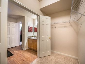 Spacious walk-in closets*