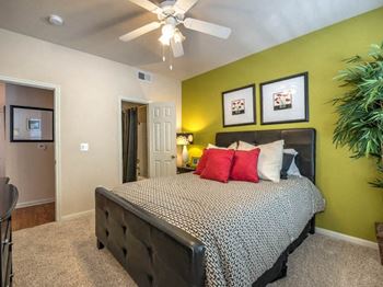 Ceiling fans throughout