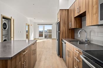Tiled kitchen backsplash