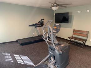Willmar apartment for rent - our gym is equipped with a treadmill and a tv