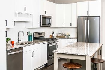 Altitude residences - one-bedroom apartment kitchen
