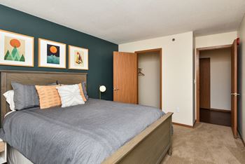 Ample closet and storage space