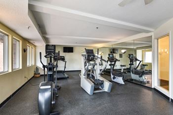 Fitness centers in each building