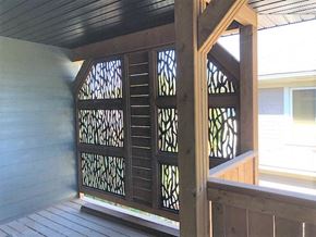 Brandon apartment for rent - a porch with a wooden railing and a wooden deck