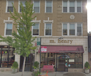 Chicago apartment for rent - a building with a sign on the side of it