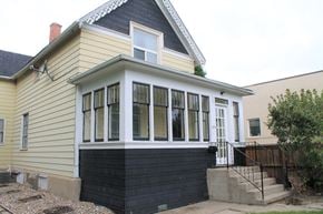 Brandon apartment for rent - a view of the front of a house with a porch