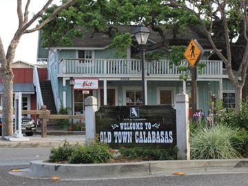 Calabasas apartment for rent - a house with a sign that says welcome to old town