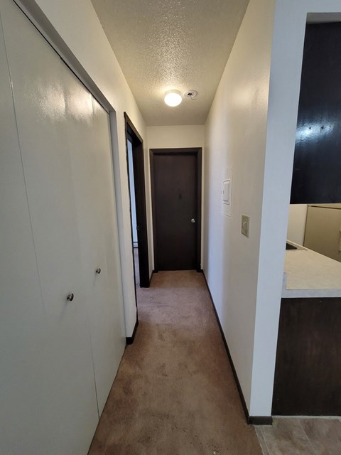 Floor plan for 1 bed, 1 bath, 654 sqft