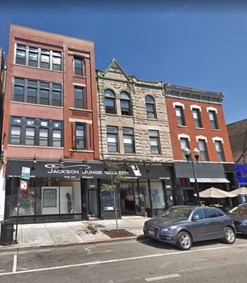 Chicago apartment for rent - a building on the corner of a city street